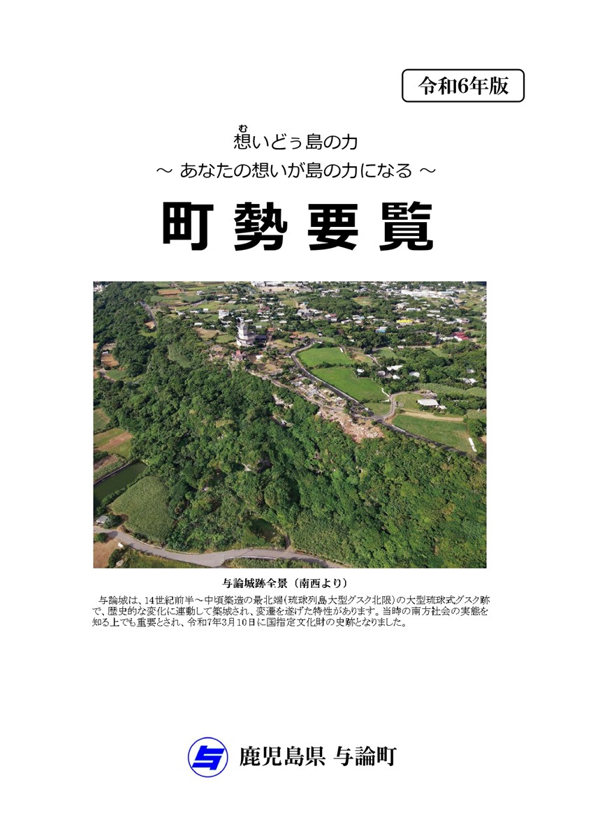 令和6年度町勢要覧表紙の画像
