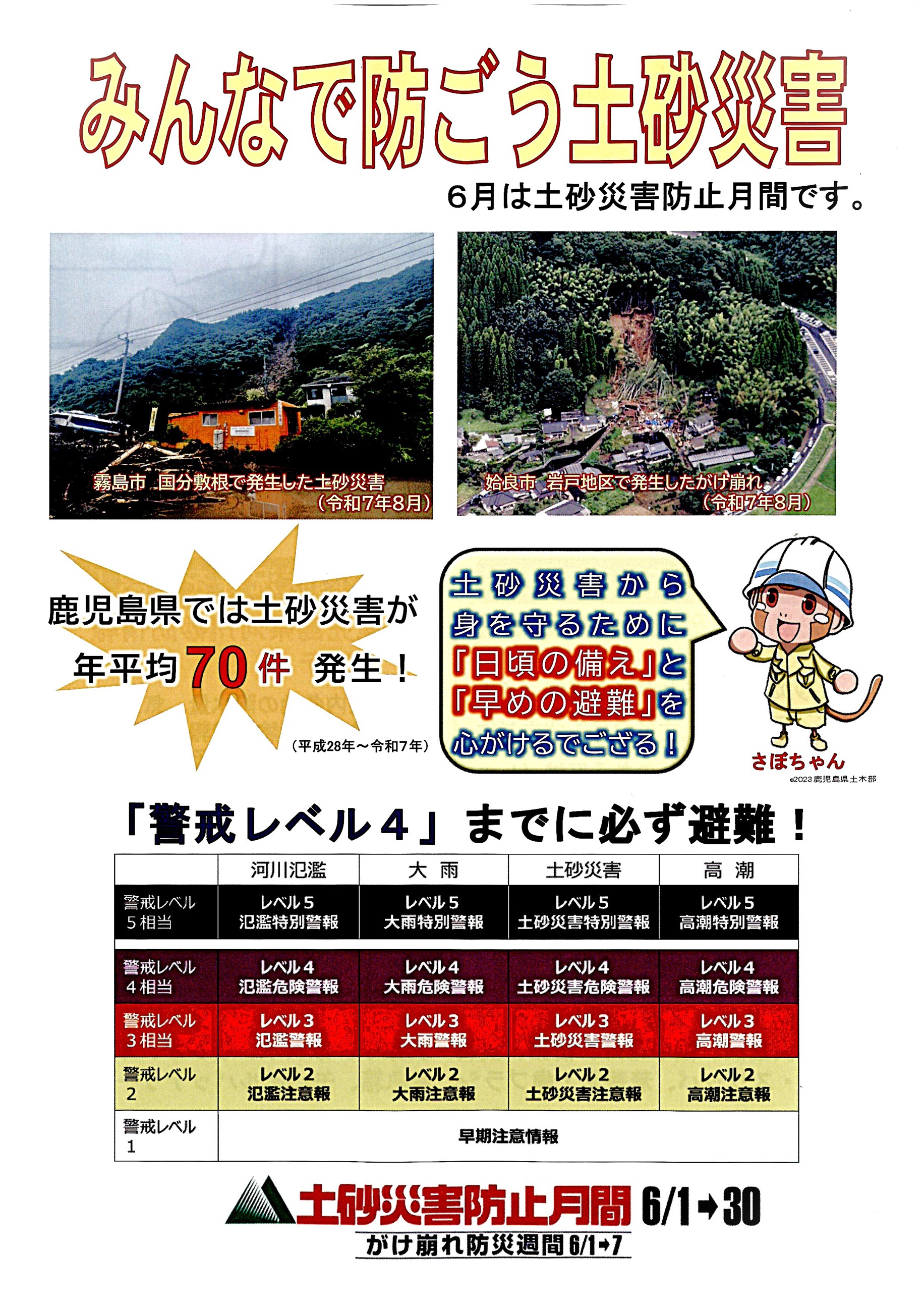 みんなで防ごう土砂災害