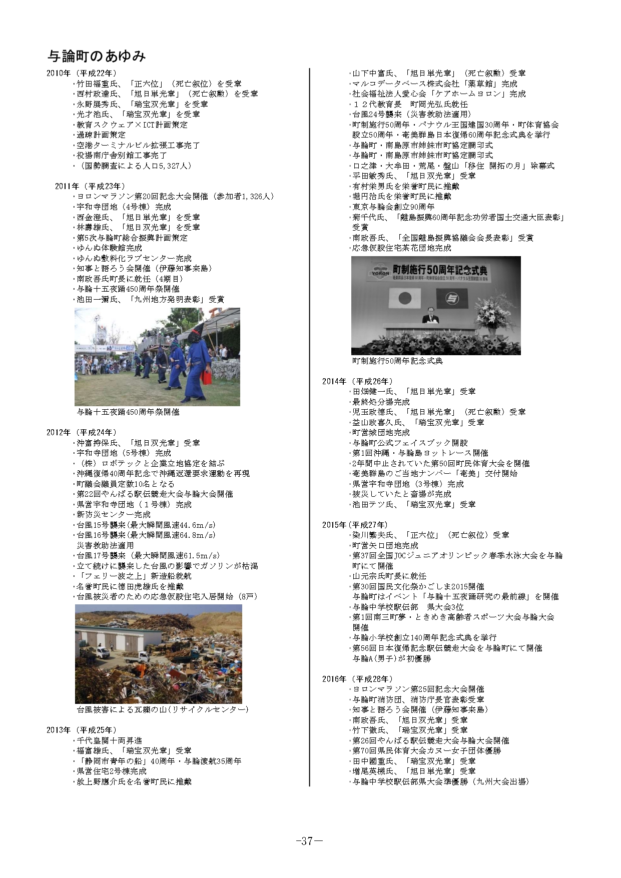08.与論町のあゆみ（令和6年度町勢要覧より引用）